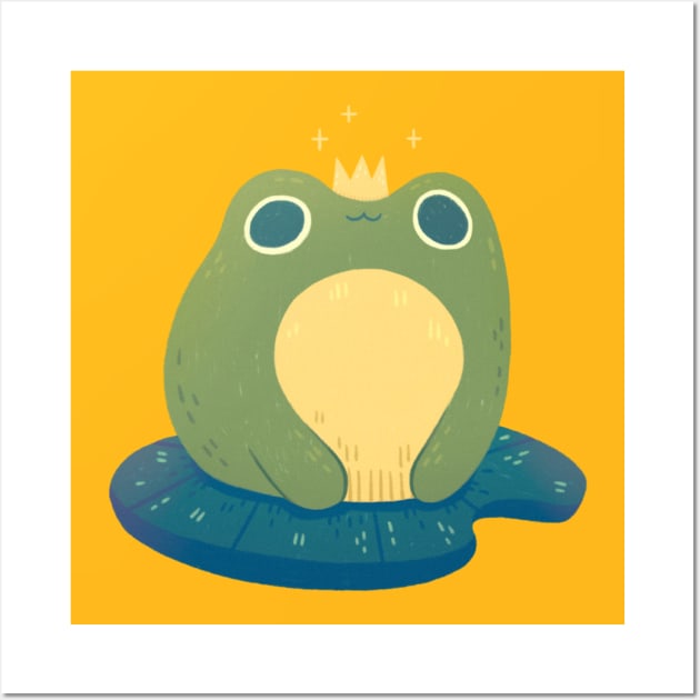 King Frog Wall Art by Niamh Smith Illustrations